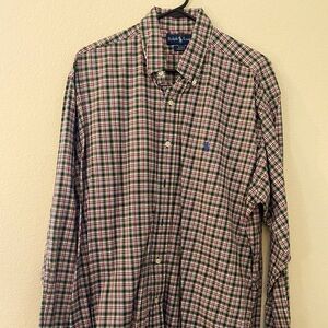 Men’s long sleeve button up shirt by Ralph Lauren. Size medium.